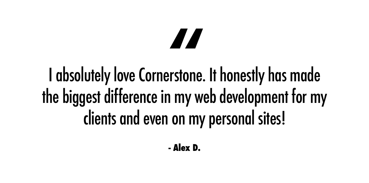 The Cornerstone Website Builder for WordPress - 7