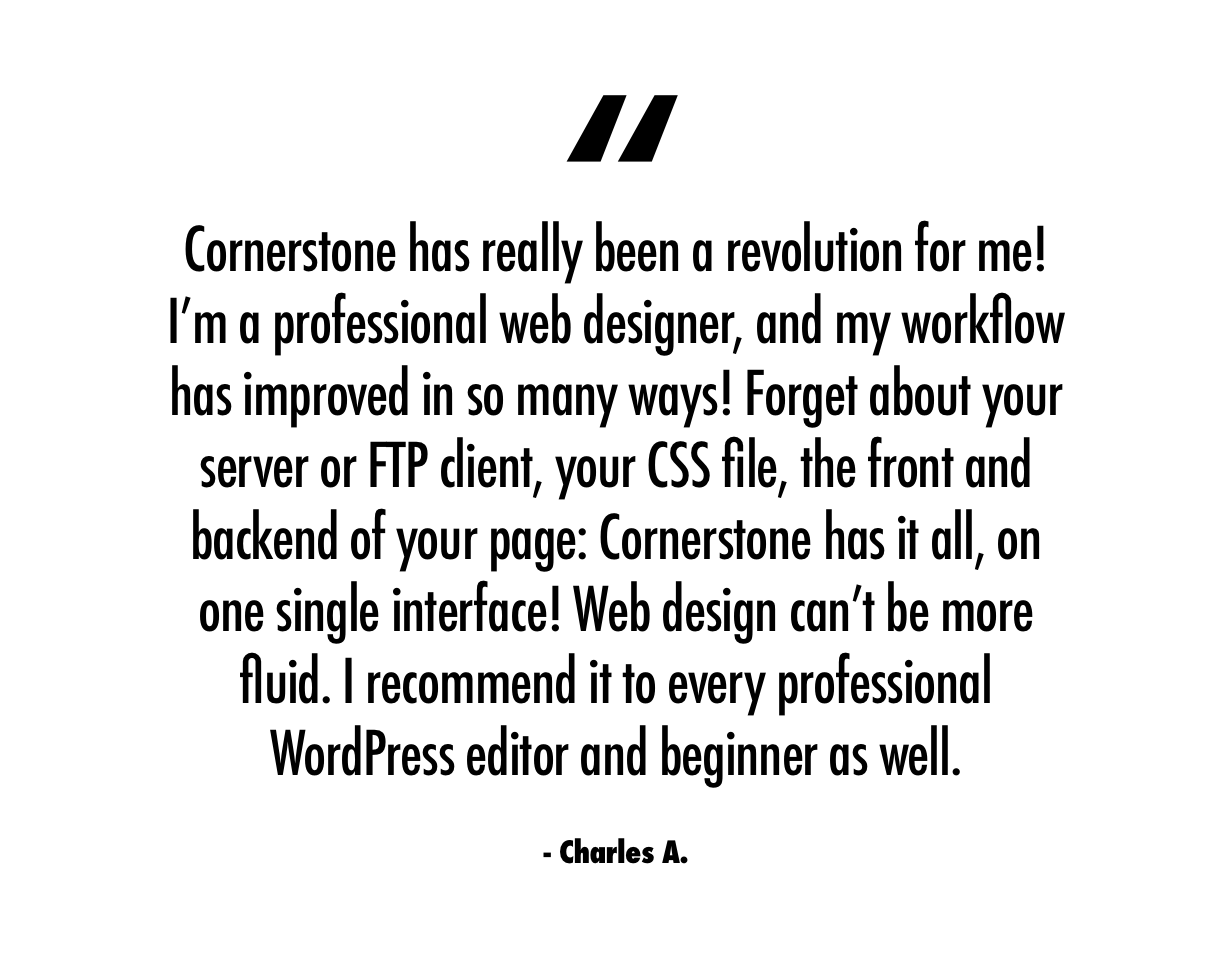 The Cornerstone Website Builder for WordPress - 3