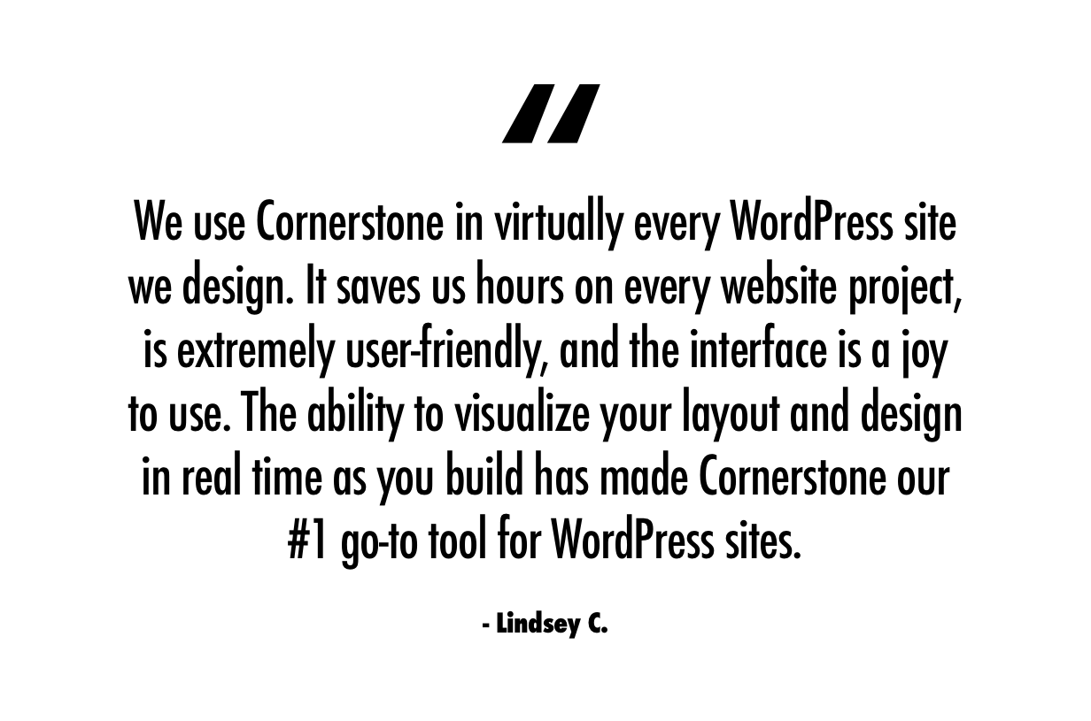 The Cornerstone Website Builder for WordPress - 5