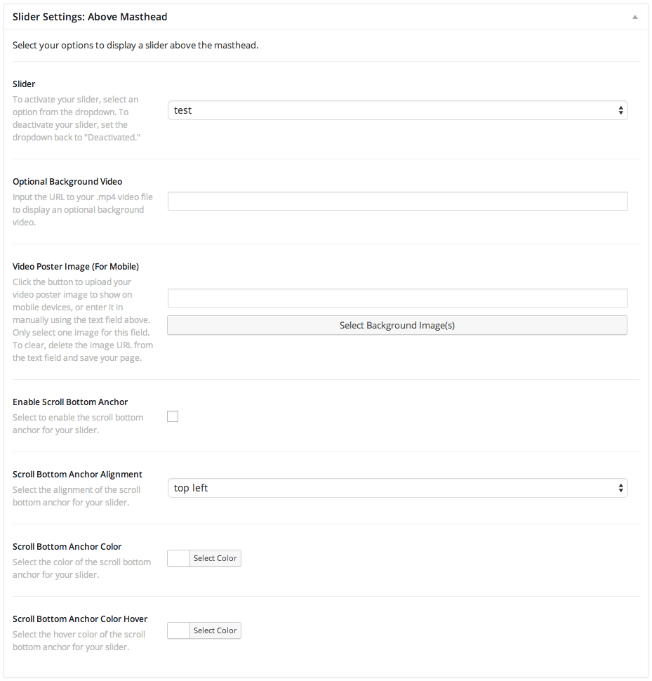 Slider Meta Options – Open